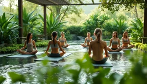 orbitnix.com의 요가와 휴식이 어우러진 건강한 힐링 여행 장면