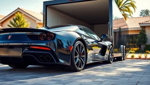 Transport exotic vehicles professionally with https://luxuryautocarriers.com showcasing upscale car loading.