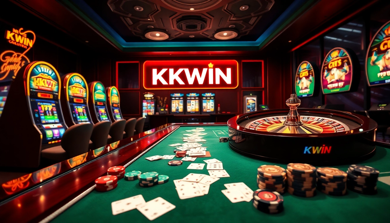 Experience online gambling excitement at https://kkwin.life/ with vibrant slot machines and poker tables.