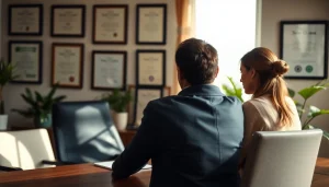 Consultation at https://www.pwdlawfirm.com showcasing a personal injury lawyer assisting a client.