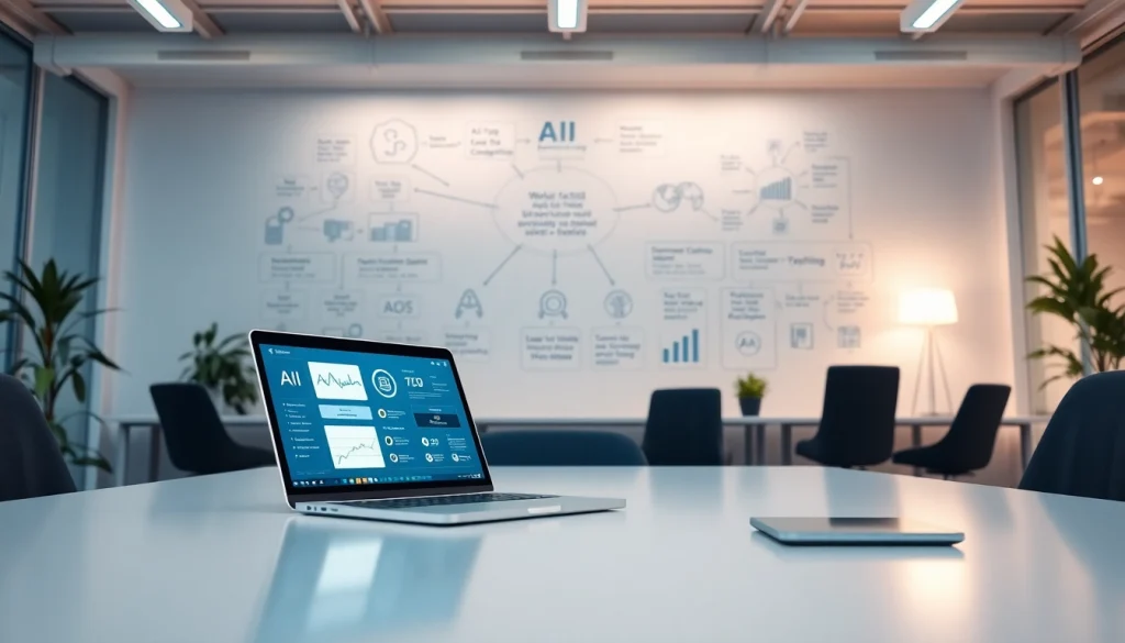 Discover innovative ways to Find AI with AI in a modern office setting with advanced tools.