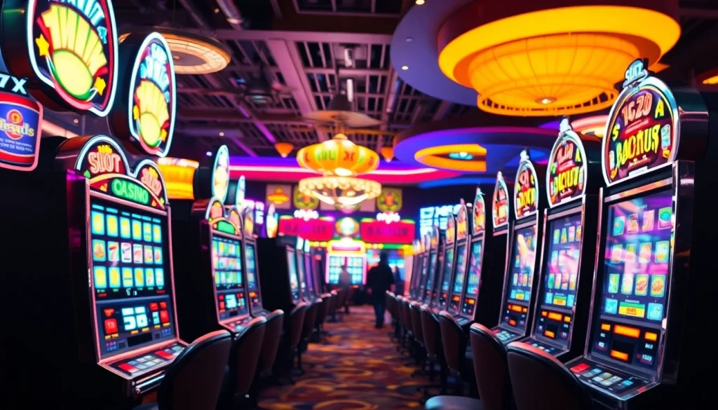 Memenangkan hadiah besar di ruang permainan slot gacor terpercaya yang meriah.