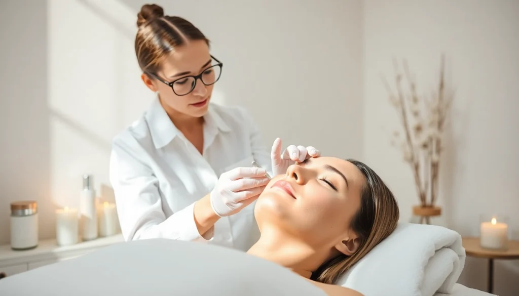 Experience RejuvaGlow Facial as a professional aesthetician provides rejuvenating skincare treatment.