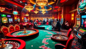 Exciting live gameplay at 7m.cn, showcasing poker tables and roulette wheels for gamblers.