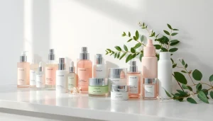 K Beauty Sverige – samling koreanska hudvårdsprodukter elegant uppställda