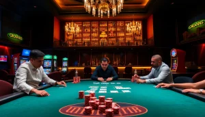 Experience the thrill of high-stakes gaming at https://topclub.site/ with luxury poker tables and vibrant casino elements.