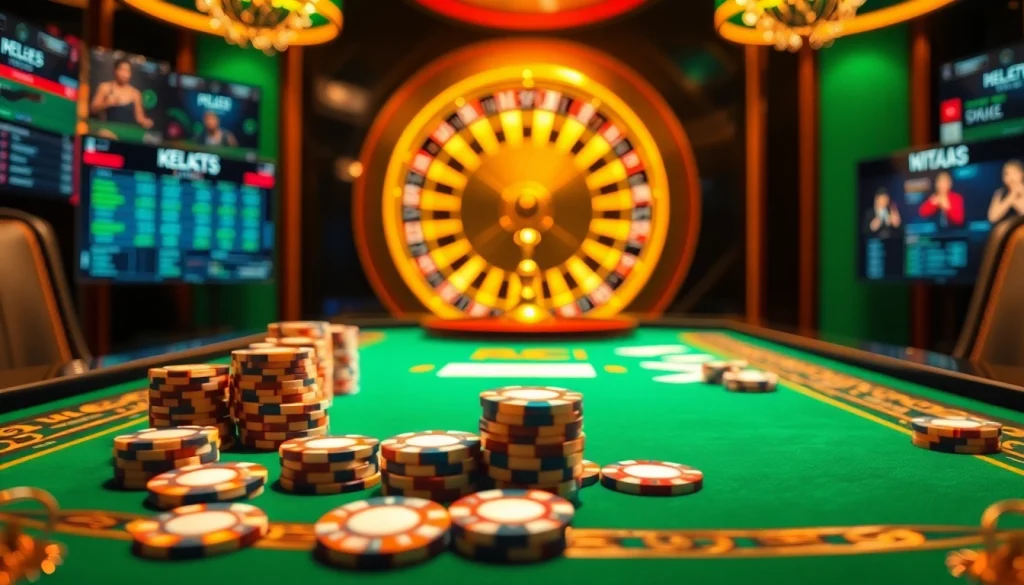 Khela88 Bangladesh offers vibrant casino gaming with poker chips, cards, and roulette for thrilling bets.