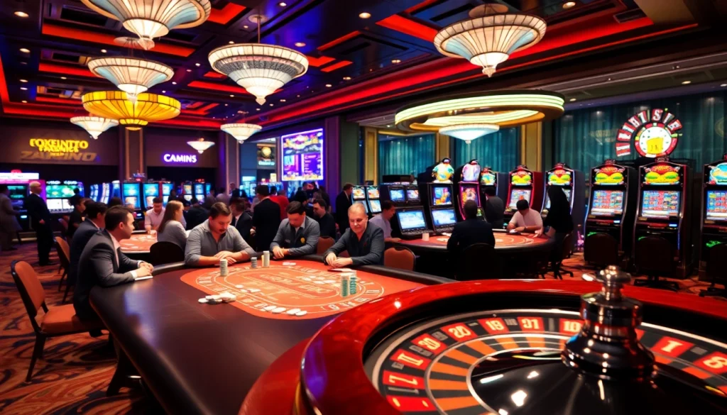 Winning strategies at a lively casino table featuring "Nếu như vậy bám vào đây" in action with focused players.