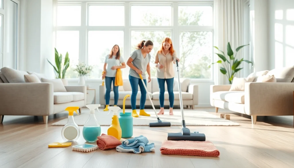 Delivering an exceptional Cleaning service for a spotless home environment with a friendly cleaning team.