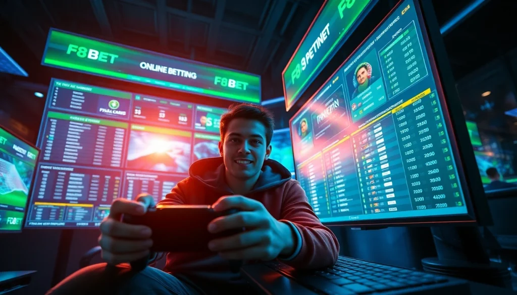 Exciting online betting experience with F8BET showcasing digital interfaces.