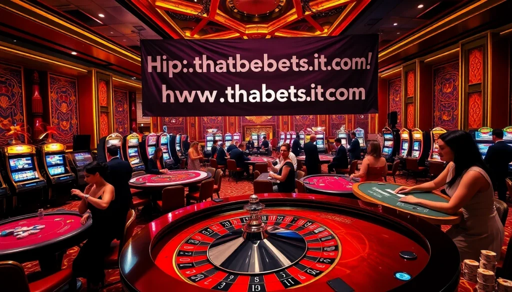 Experience the thrill at https://thabets.it.com/ with elegant casino interiors and exciting games.