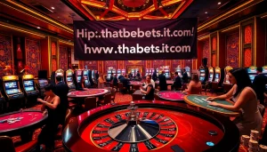 Experience the thrill at https://thabets.it.com/ with elegant casino interiors and exciting games.