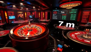 Experience the thrill of high-stakes gambling with 7m odds at this luxurious casino scene.