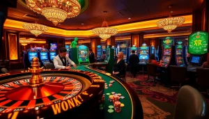 Experience high-stakes gaming at https://go99.cheap/ with a vibrant casino atmosphere of roulette and slot machines.