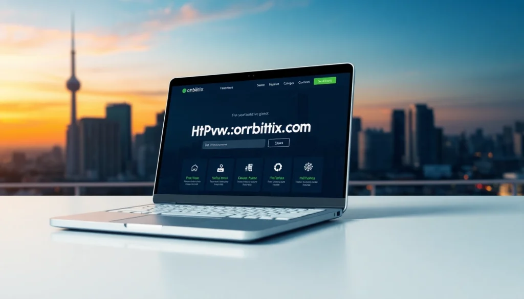 Engage with the website https://orbitnix.com showcasing a modern digital interface in a professional setting.