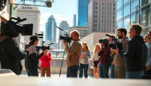 Videographers at work in Calgary, highlighting the creativity of a Video Production Company Calgary.