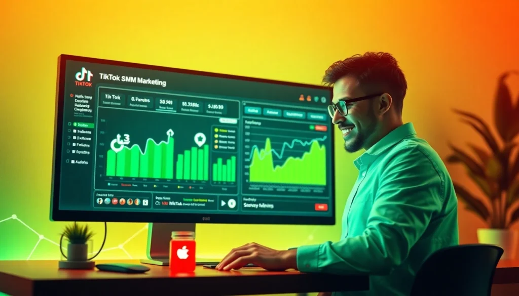 Optimize your TikTok presence with a modern TikTok SMM panel showcasing analytics.
