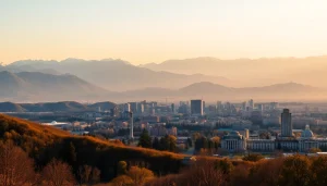 Capture the beauty of Almaty, showcasing https://albmaftoh.com's stunning landscapes and vibrant city life.