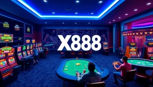 Experience the excitement of XX88 HOW with a vibrant online gambling scene showcasing interactive gaming elements and a modern interface.