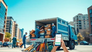 Streamlined junk removal process at https://myeasyjunkremoval.com, with a team efficiently loading items into a truck for a cleaner tomorrow.