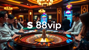 Experience thrilling blackjack gameplay at s88vip casino with vibrant chips and cards.
