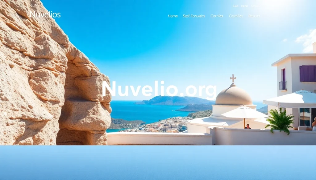 Nuvelios.org 소개하는 세련된 웹사이트 디자인의 이미지