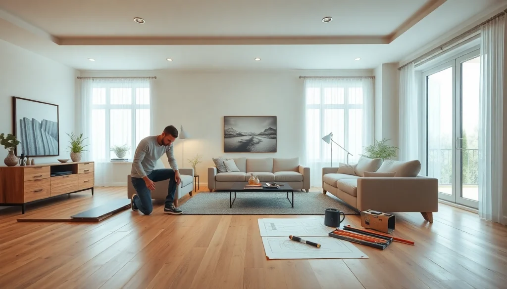 Transform a space with effective Home renovation techniques in a bright modern living room.