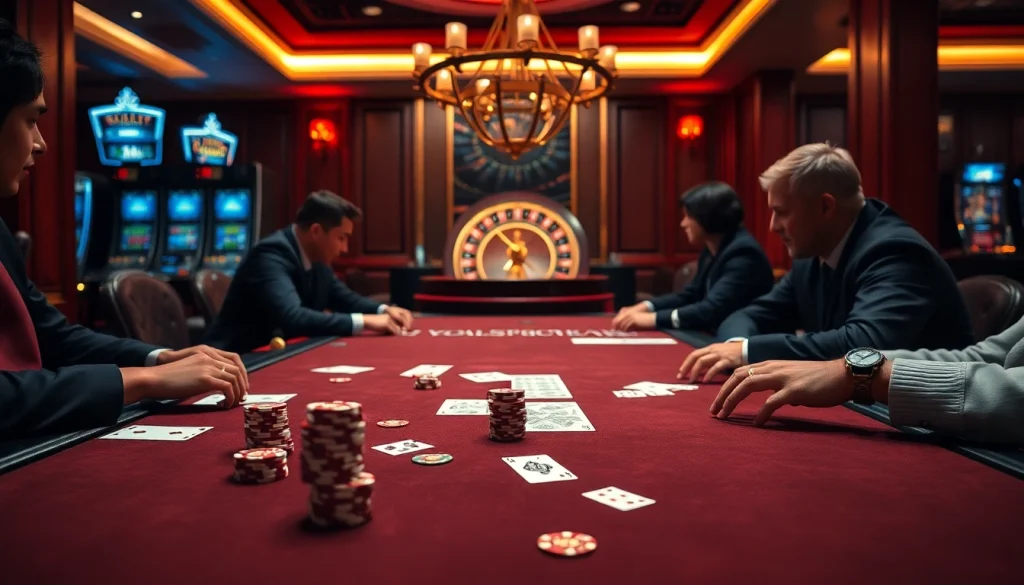 Experience luxury gaming at https://xx88.promo/ with professional poker players and vibrant casino elements.