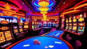 Explore online casinos in Canada with vibrant virtual gaming tables and exciting atmosphere.