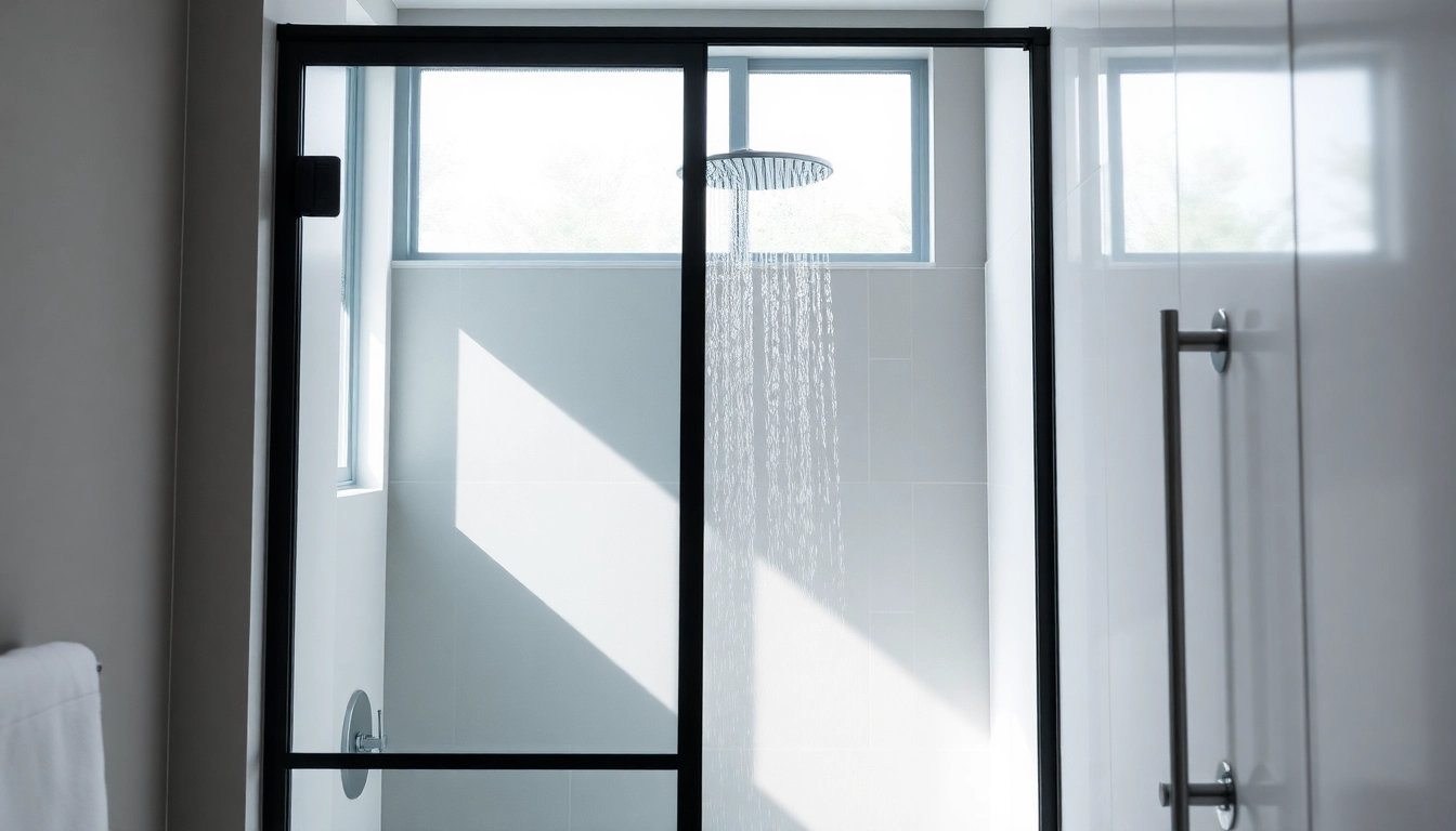Elevate Your Bathroom with a Stunning Black Shower Sliding Door