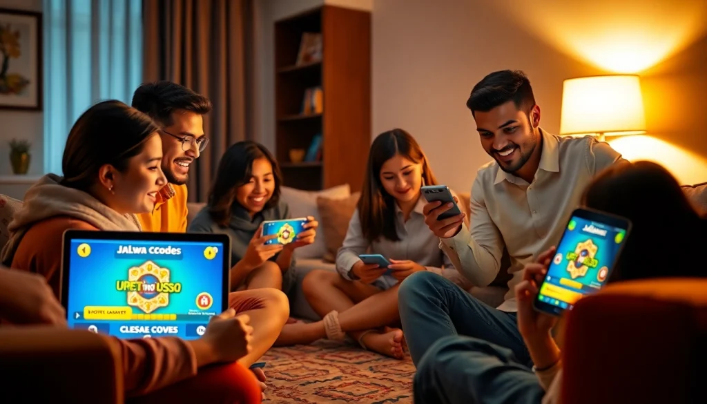 Users enjoying the Jalwa Game on laptops and mobiles, showcasing its accessibility and fun.