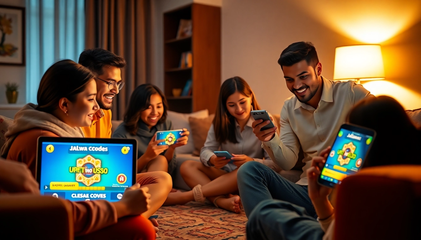 Users enjoying the Jalwa Game on laptops and mobiles, showcasing its accessibility and fun.