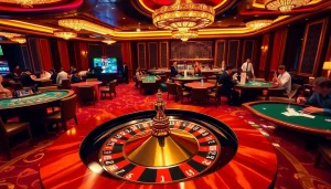 Experience the thrill of winning at trang chủ thabet with vibrant casino games, roulette, and eager players.
