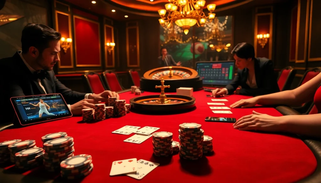 Experience thrilling poker action with Luongsontv at a luxury casino table.