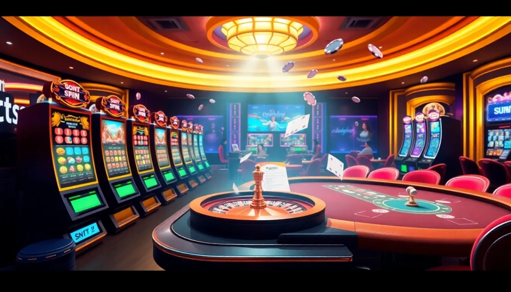 Experience the thrill of onicplay as players engage with vibrant casino slot machines and exciting games.