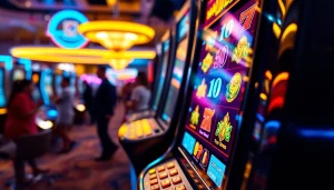 Menangkan permainan slot depo 1k dengan menampilkan mesin slot modern yang vibrant.