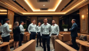 Explore the inviting atmosphere at gdmc.bio's shirt room venue, showcasing luxury and elegance.