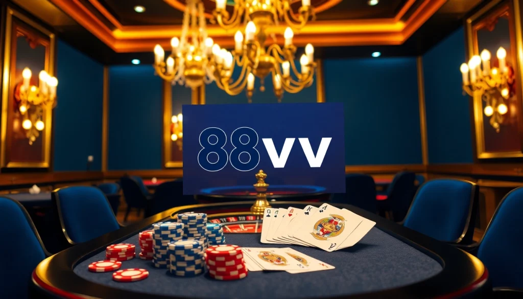 Get in on the action at 88vv with exciting poker games and casino elements.