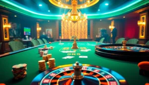 Experience the thrilling atmosphere of b52club with vibrant casino gaming elements.