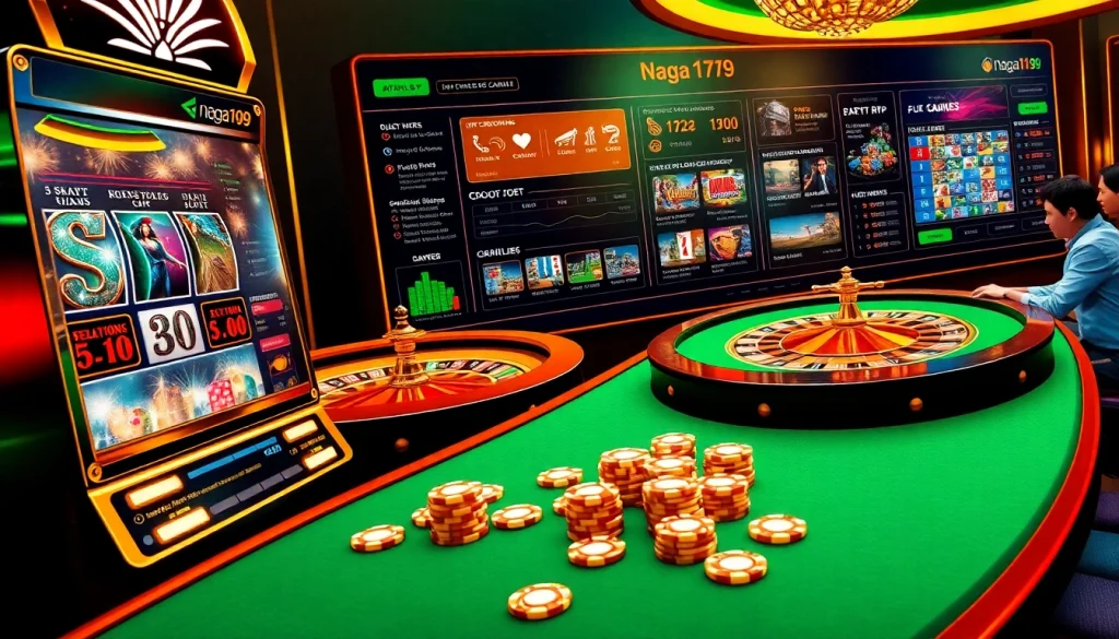 Experience top features of the aplikasi Naga169 with engaging online casino visuals and gameplay.