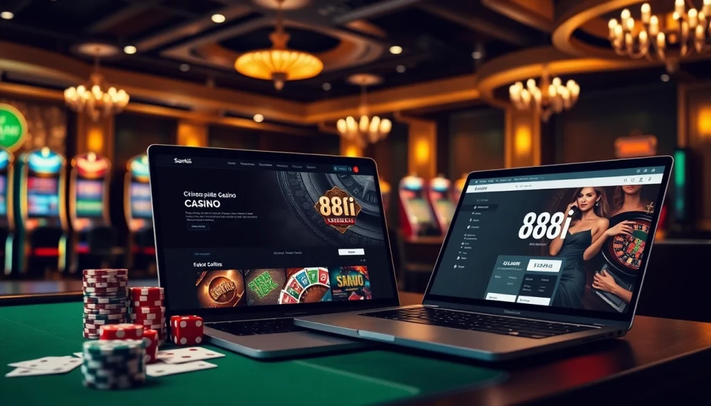 Experience intense gaming action at 88i with vibrant cards and polished casino tables.