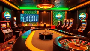 Players engaging in high-stakes poker at GG88 online casino, showcasing excitement and luxury.