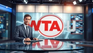 WTAJ news anchor delivering the latest updates from a modern newsroom.