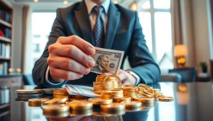 Compro oro Roma: professionista esperto che valuta oro e gioielli con attenzione, in un ambiente elegante.