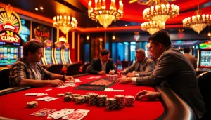 Experience the excitement of the top club with vibrant casino games and engaged players.