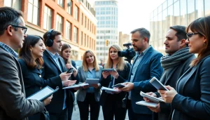 Updates van https://purmerendactueel.nl weergegeven op een redactieplek met journalisten aan het werk.