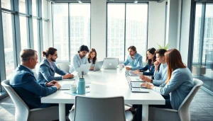 zirvegrupbilgisayar ile modern ofiste profesyonel danışmanlık seansı