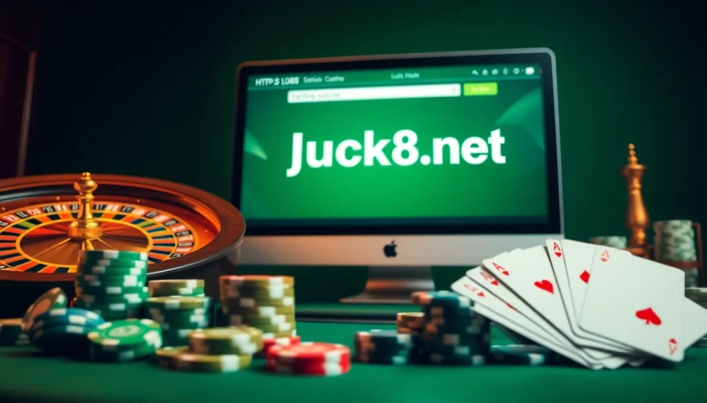 Trải nghiệm lối chơi đầy kịch tính tại https://luck8.net với các chip poker sống động và một bánh xe roulette.