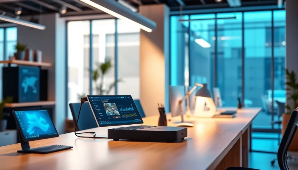 Showcase of das 142 in a modern office setting with sleek design and professional ambiance.