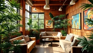 Visitez le Weed Club Madrid, un espace accueillant avec une ambiance relaxante et des plantes verdoyantes.